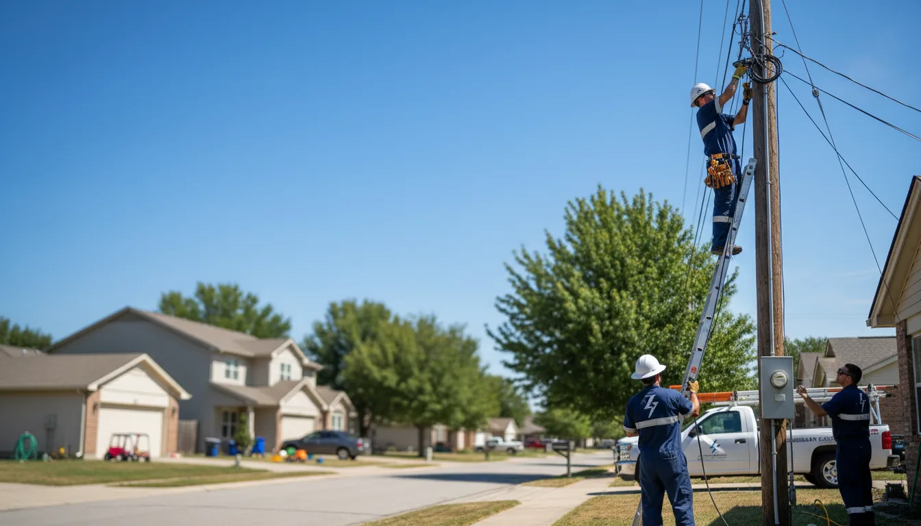 Residential electrician providing installation services in Liberty, MO